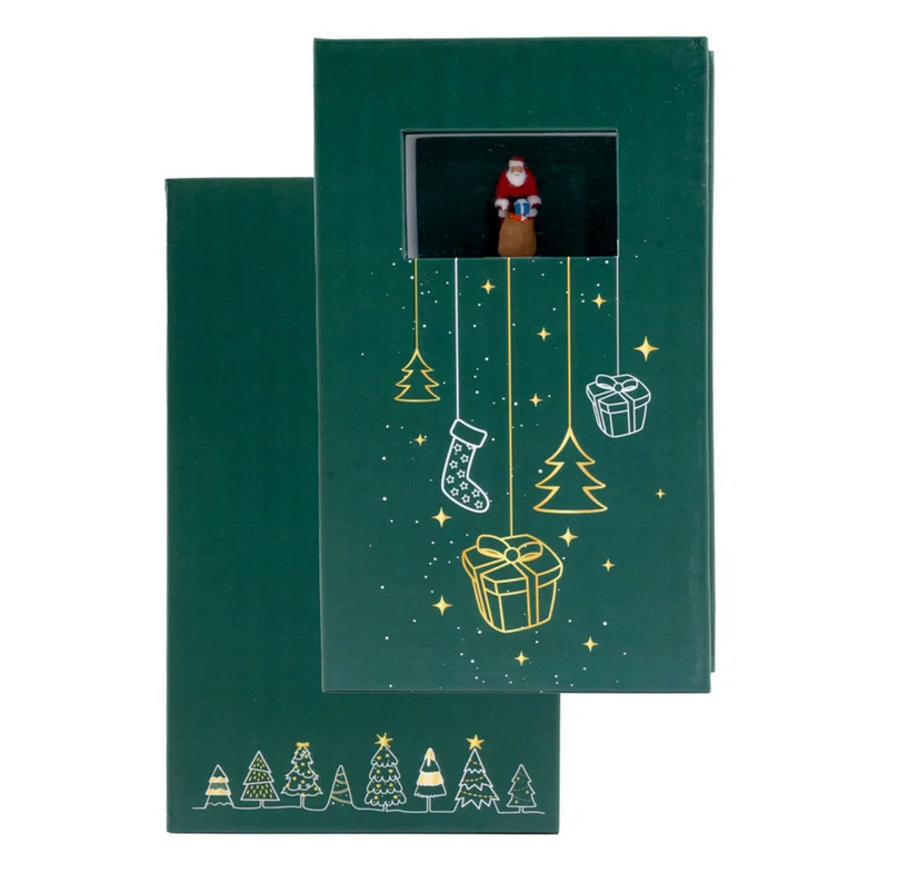 Noch 99503 Geschenkbox „Weihnachten” 9x15 cm, 2,5 cm hoch NEU