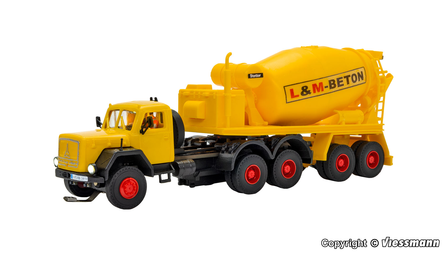 Viessmann 8013 MAGIRUS DEUTZ 3-achs Eckhauber Basis 1:87 Spur H0