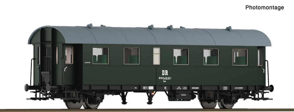 Roco 6280048 Personenwagen "Donnerbüchse" Bi 2. Kl. DR Spur TT