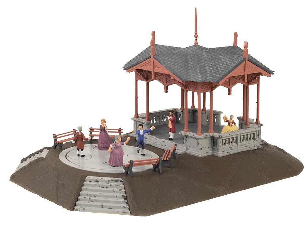 Faller 130655 Musikpavillon mit tanzenden Figuren 1:87 Spur H0 Neu