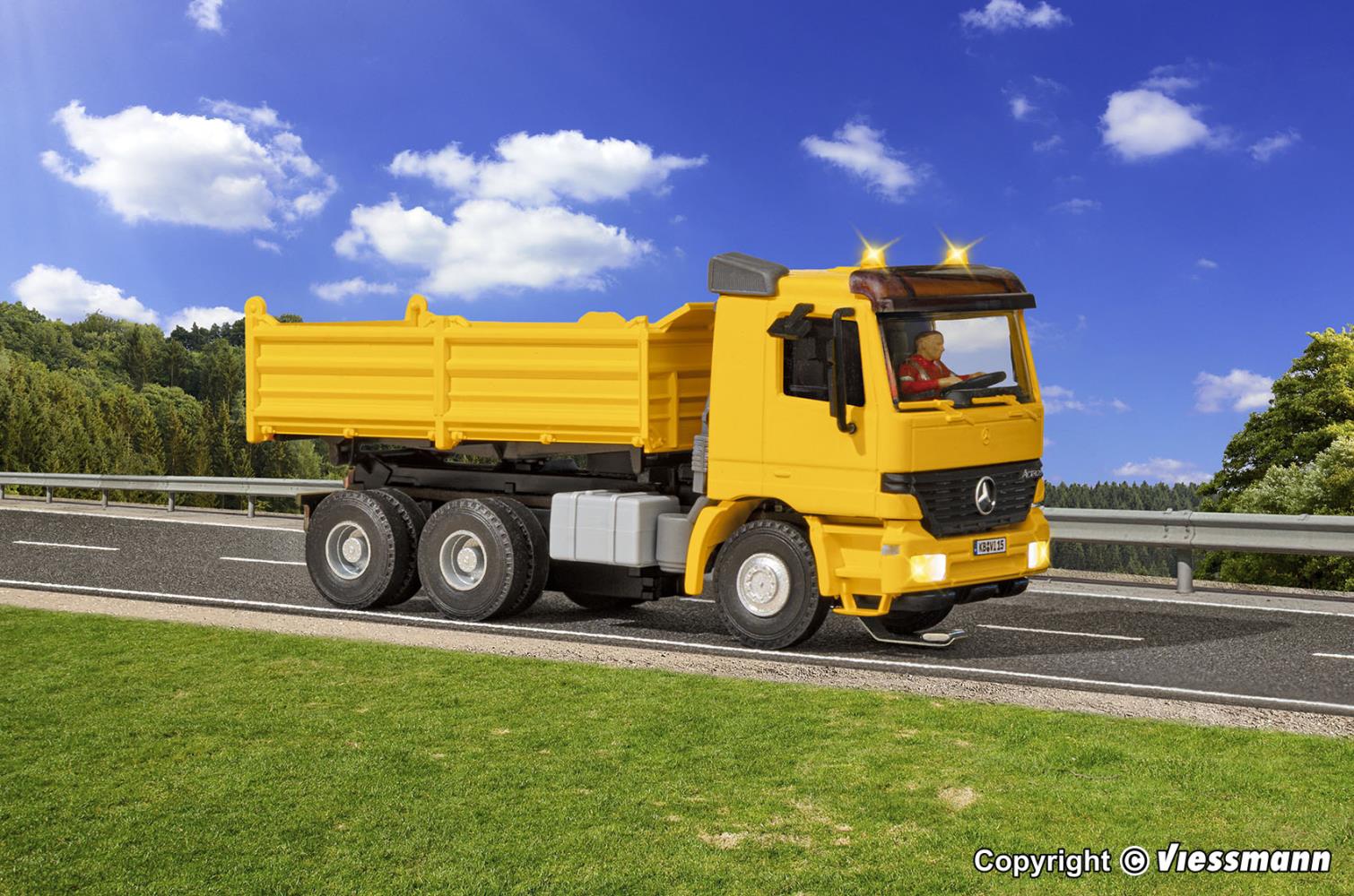 Viessmann 8015 MB ACTROS 3-achs Muldenkipper 1:87 Spur H0 Neu