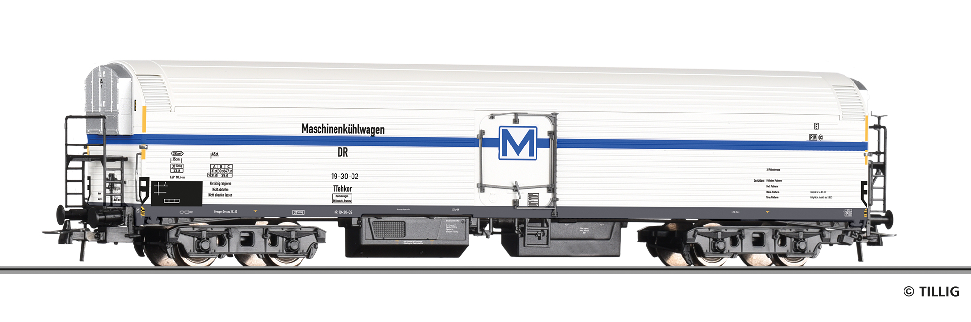 Tillig 77090 Maschinenkühlwagen TTehkos der DR