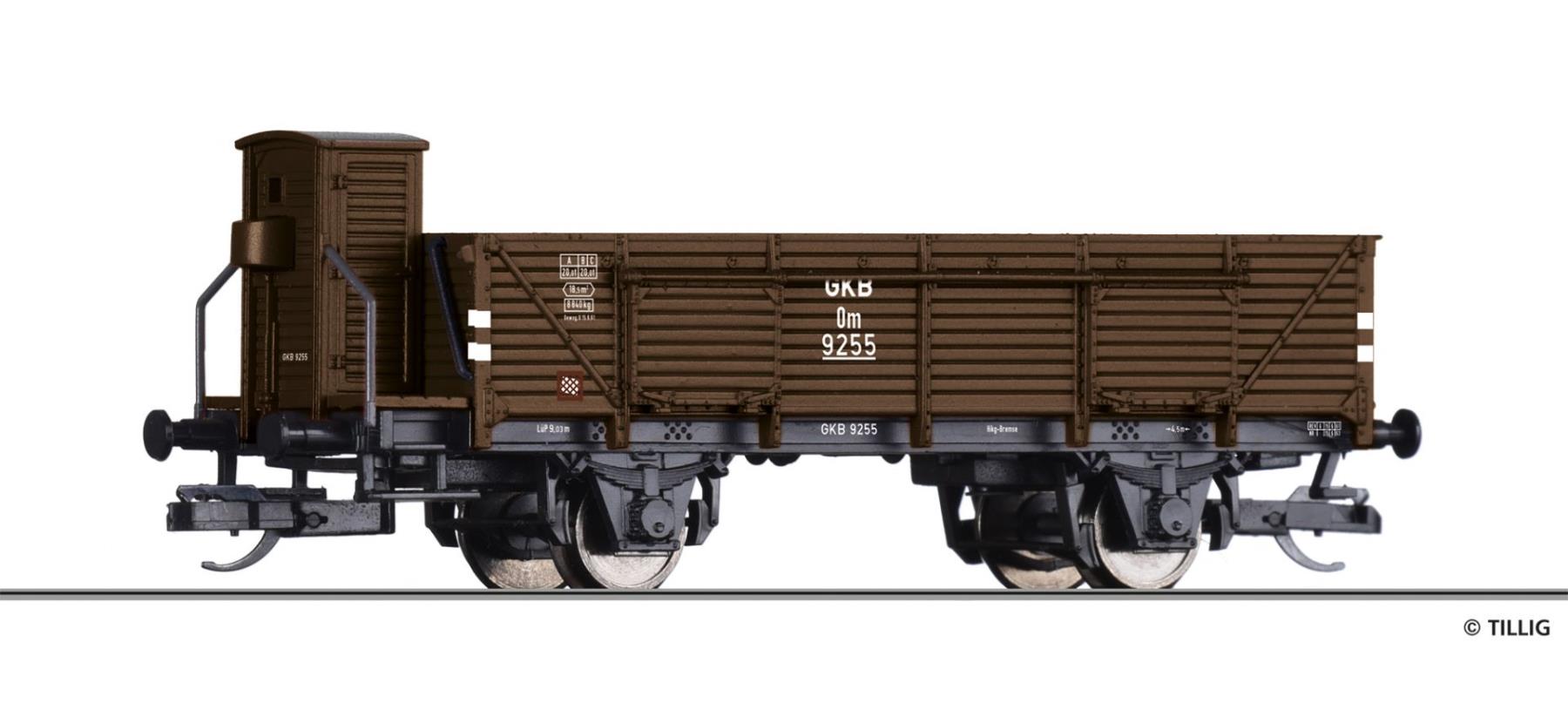 Tillig 17631 Offener Güterwagen Om Graz-Köflacher-Bahn Spur TT