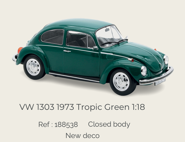 Norev 188538 VW 1303 1973 Tropic Green 1:18
