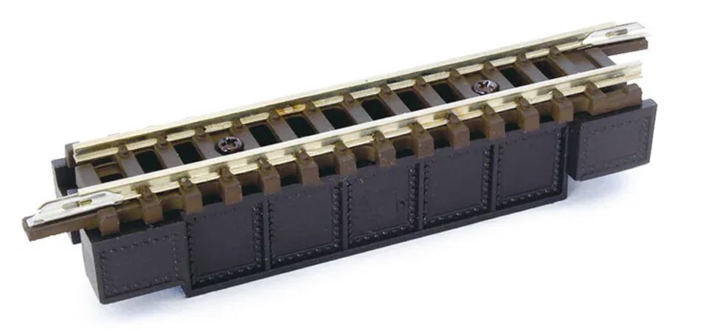 Rokuhan R087 Vollwandbrücke dunkelgrau 55 mm eingleisig Spur Z