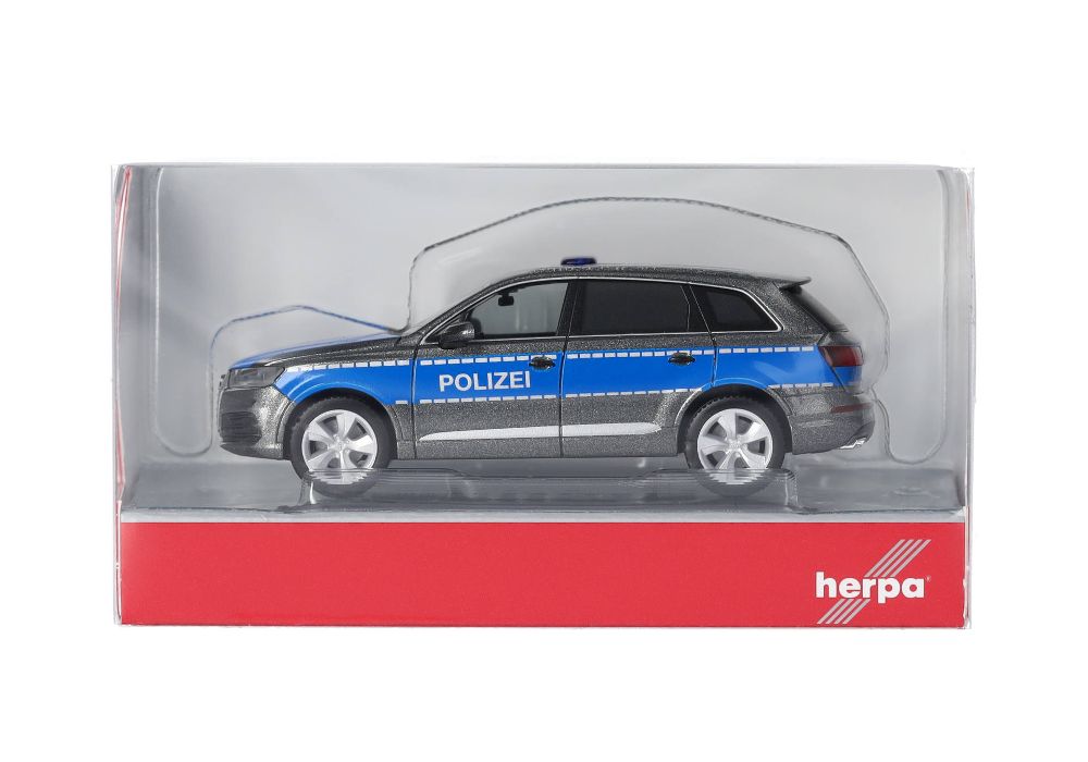 Herpa 098946 Audi Q7 "Polizei Vorführfahrzeug" 1:87 Spur H0 NEU