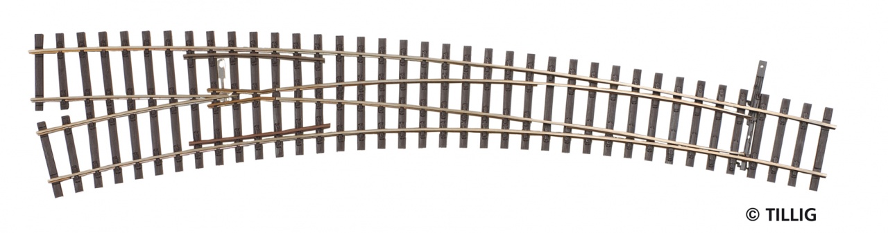 Tillig 85374 Innenbogenweiche links 17°/29° 1:87 Spur H0 Neu OVP