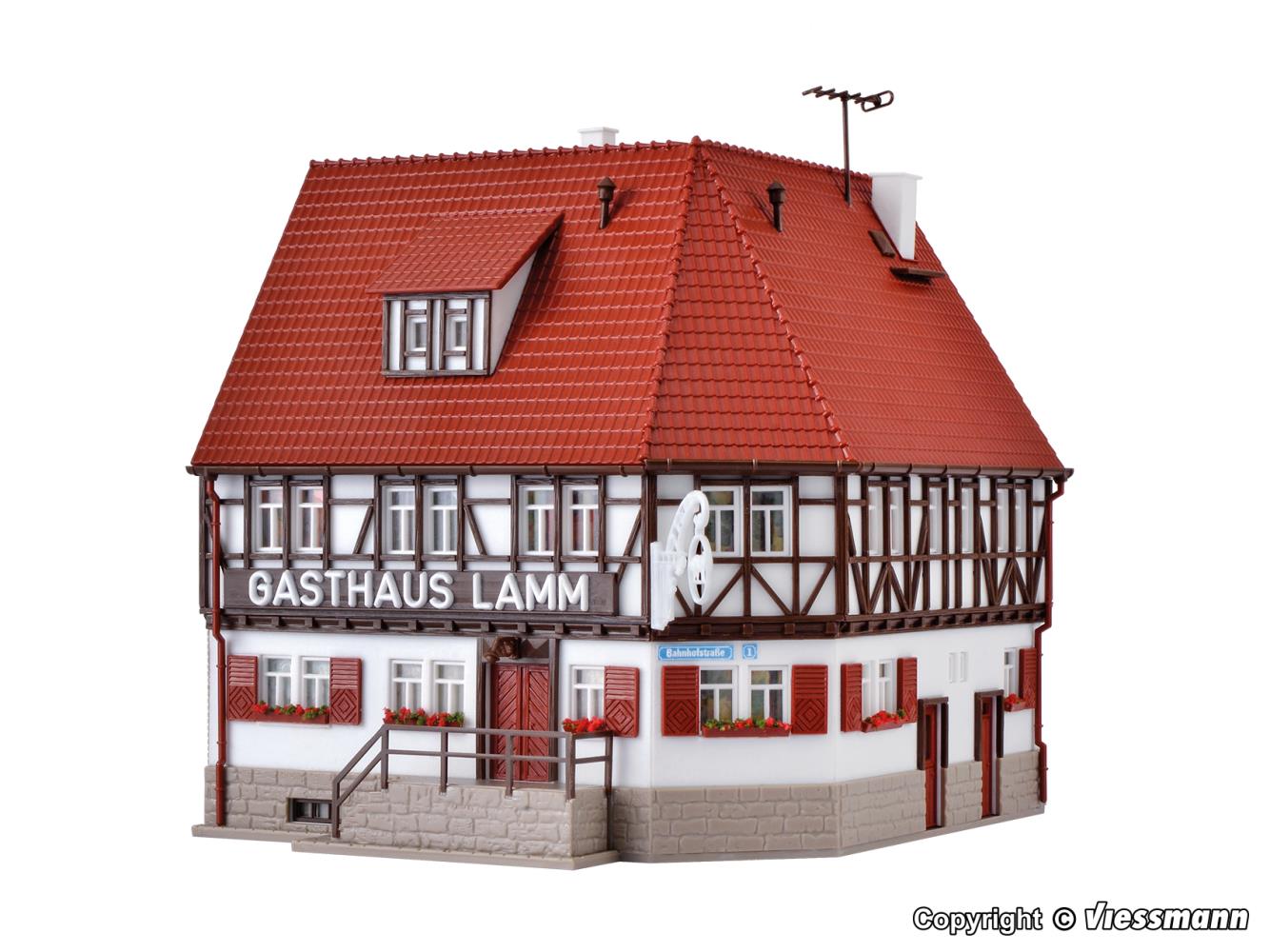 Vollmer 43645 Gasthaus Lamm 1:87 Spur H0 Bausatz Neu OVP