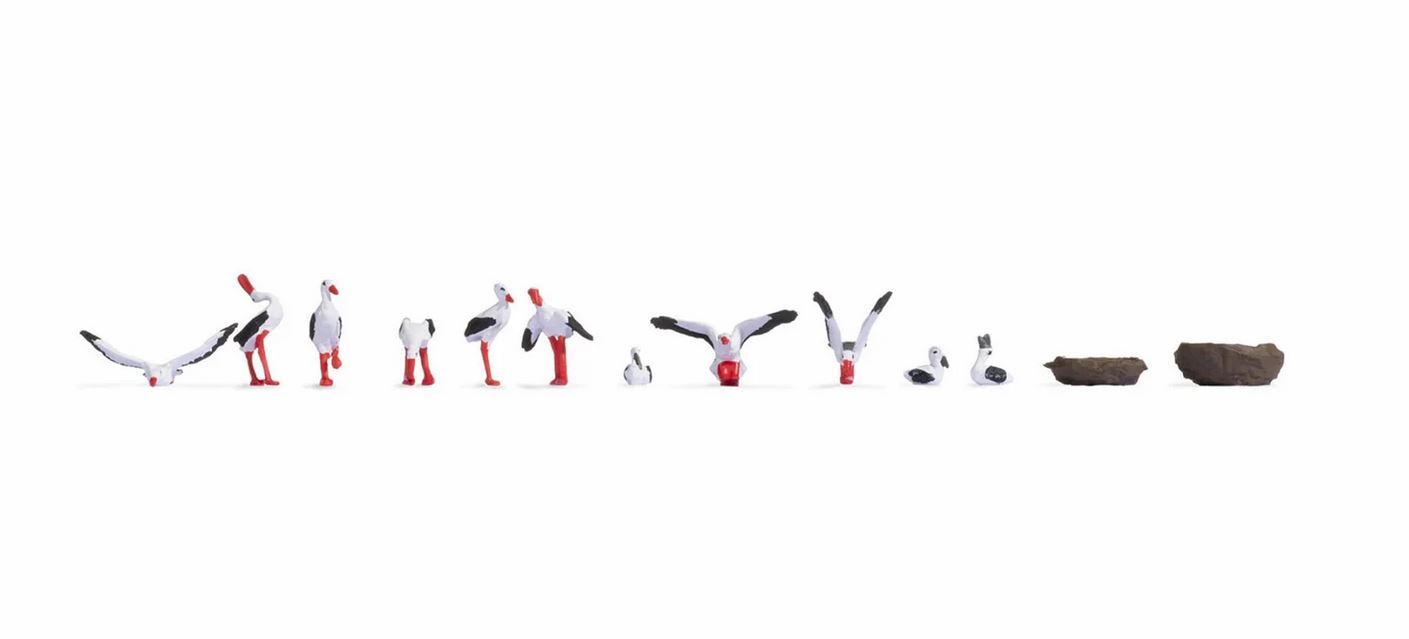 Noch 15776 Störche 1:87 Spur H0 Neu OVP Figuren Tiere