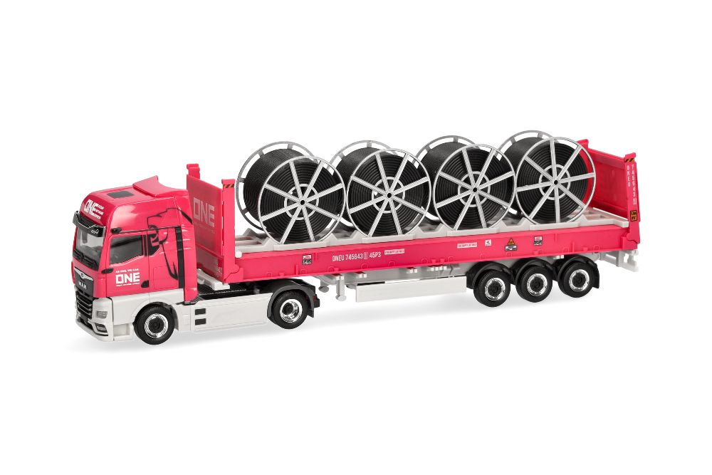 Herpa 960335 MAN eTGX ContainerSZ ONE 1:87