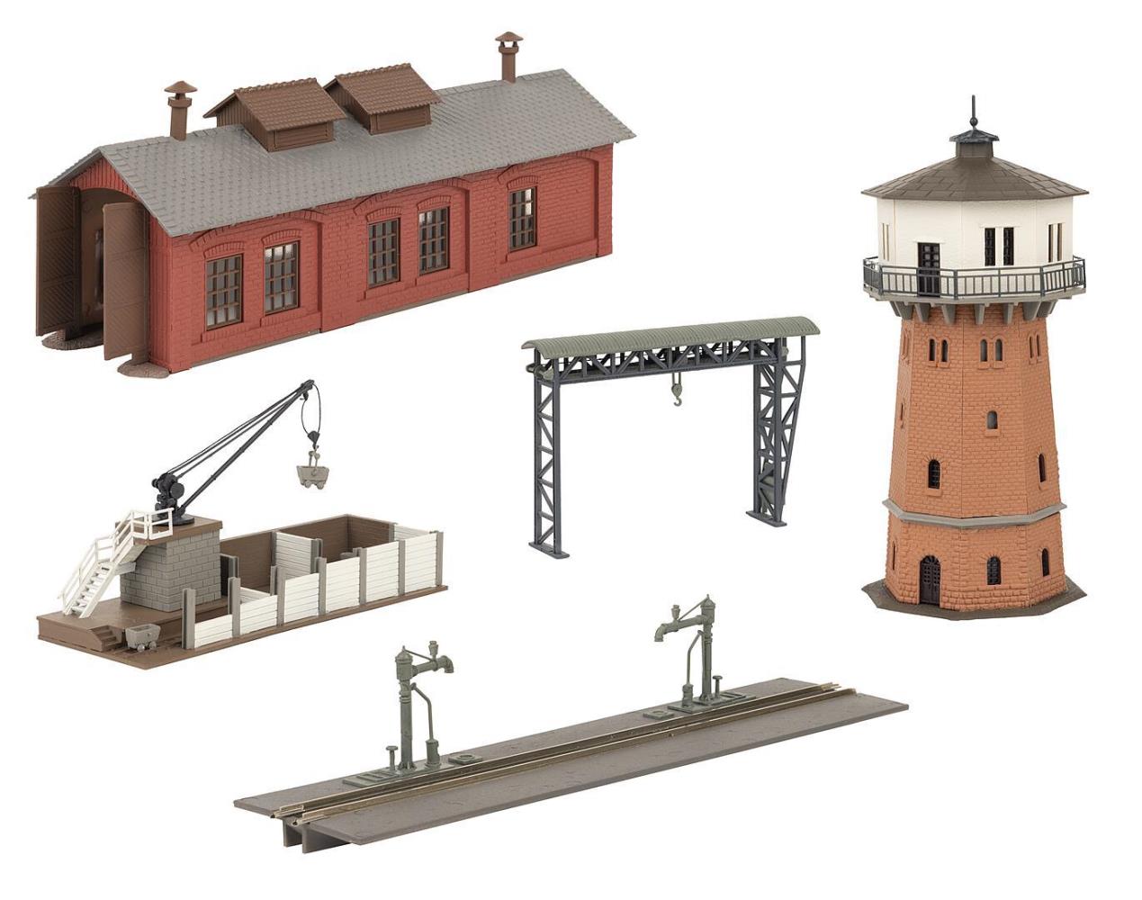Faller 239008 Aktions-Set Bahnbetriebswerk 1:160 Spur N Bausatz
