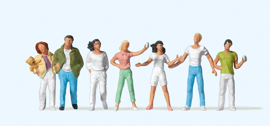 Preiser 10291 Jugendliche 1:87 Spur H0 Neu OVP Figuren