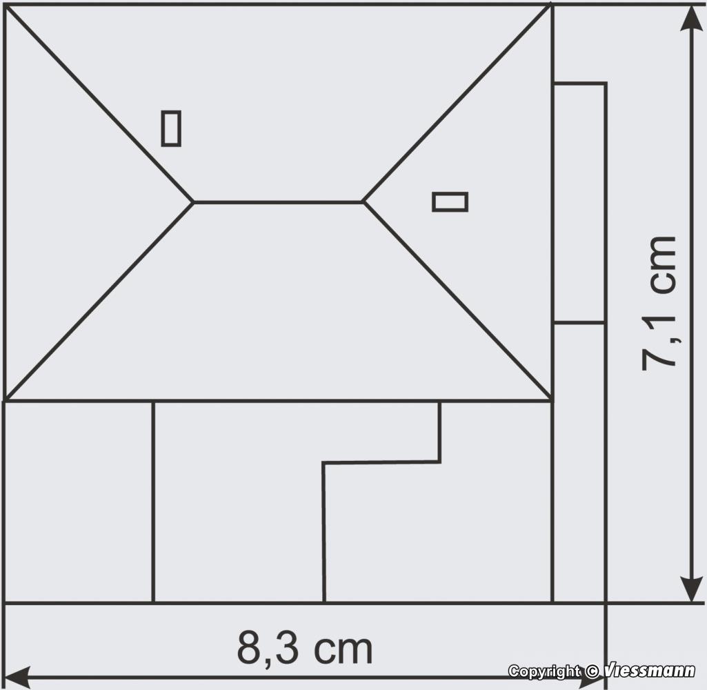 Vollmer 47702 Wohnhaus - Spur N - Bausatz - Neu - OVP