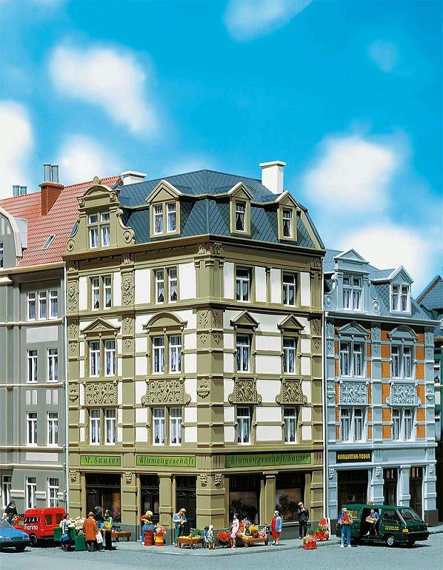 Faller 130916 Stadteckhaus Goethestraße 62 1:87 Spur H0 Bausatz Neu OVP