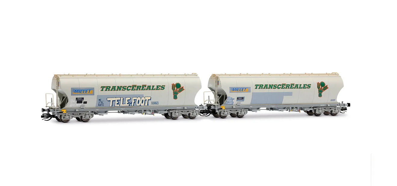 Arnold HN9763 F-MISA 2-tlg Set 4-achs Getreidesilo-Wagen Spur TT