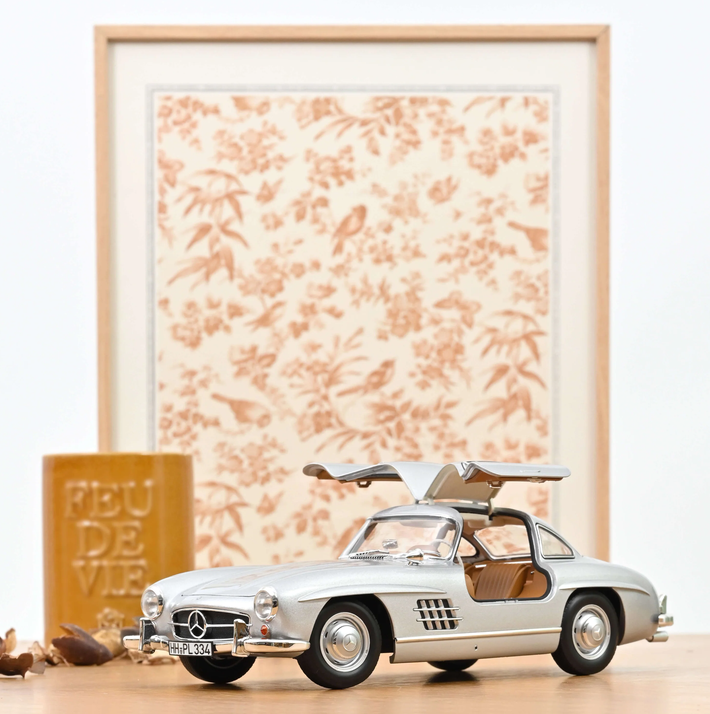 Norev 183857 Mercedes-Benz 300 SL 1954 Silber 1:18 Standmodell