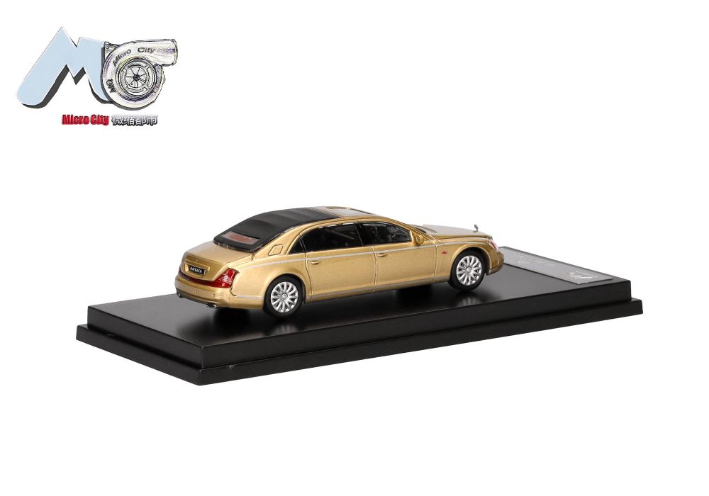 Herpa 87MC000024 MicroCity: Maybach 62S gold (2002-2013) 1:87 Spur H0