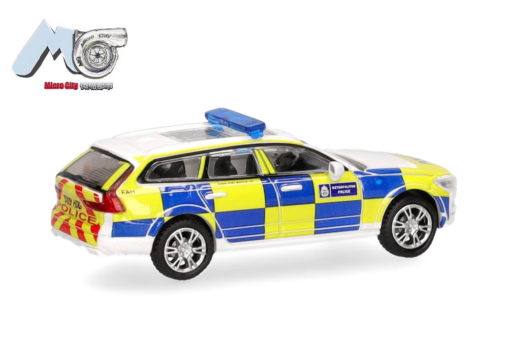 Herpa 87MC000022 MicroCity: Volvo V90 "Police England" (ab 2017) 1:87