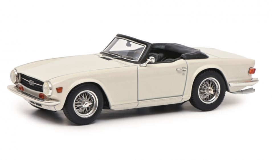 Schuco 450915100 Triumph TR6 weiß 1:43 PRO.R43 Standmodell Neu OVP