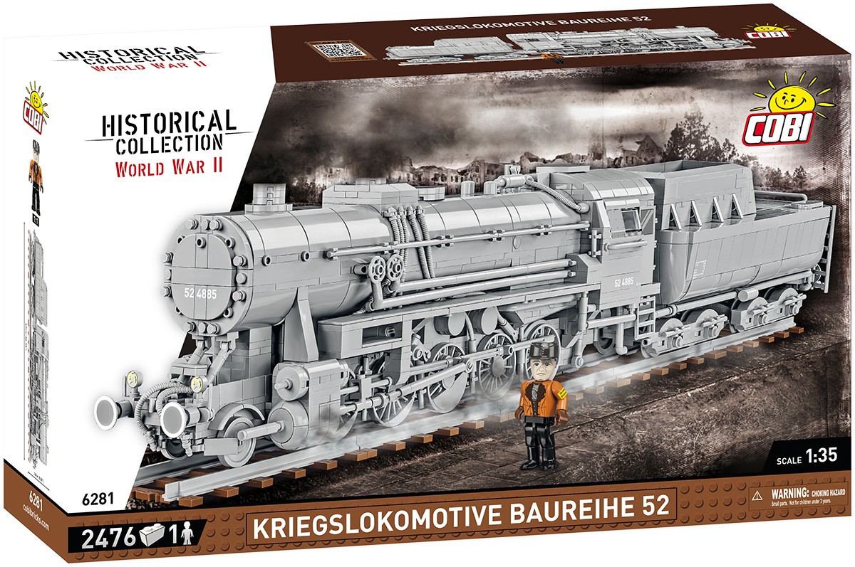 Cobi 6281 Kriegslokomotive Baureihe 52 1:35 Bausatz Neu OVP
