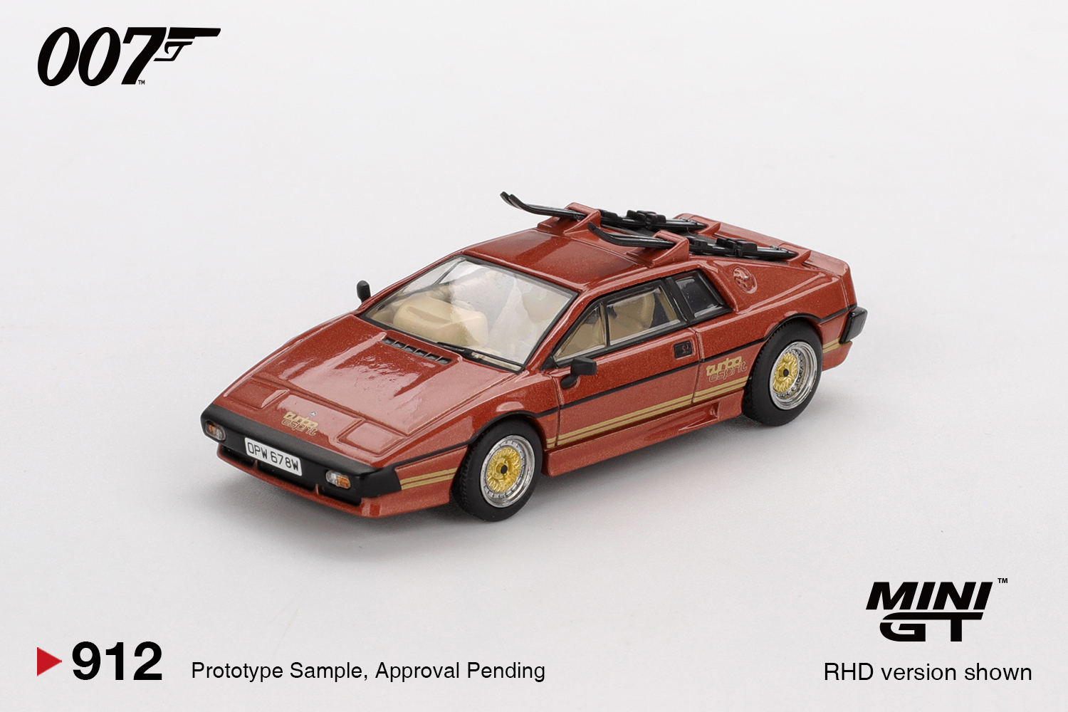 Mini GT 912 Lotus Esprit Turbo Copper Fire Metallic 1:64 NEU