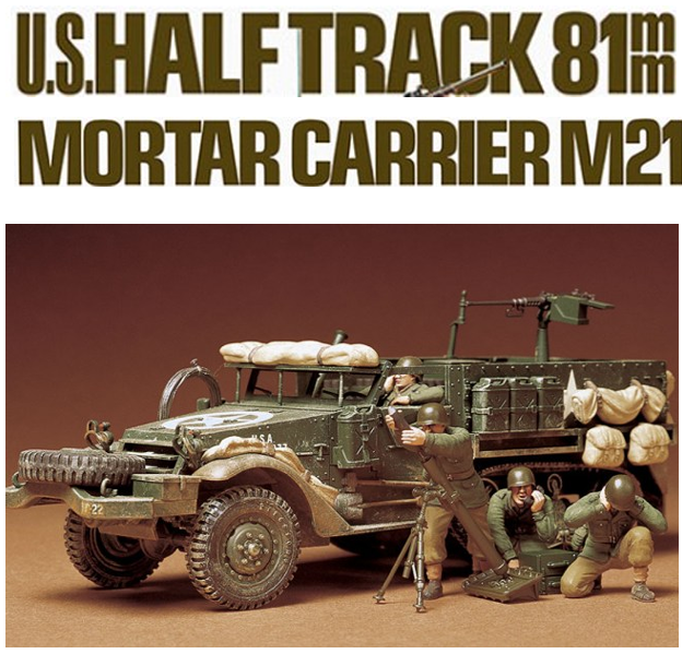 Tamiya 35083 1:35 US M21 Halbkette m. Mörser (4)