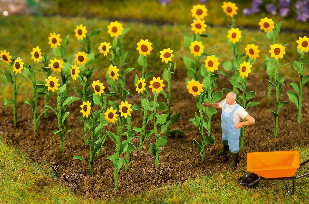 Faller 181256 16 Sonnenblumen ca. 20 mm 1:87 Spur H0 NEU OVP