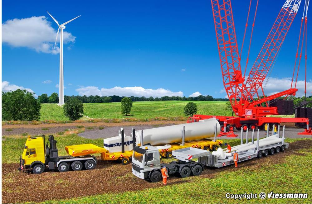 Kibri 13520 Windkraftanlagentransport - Spur H0 - Bausatz - Neu