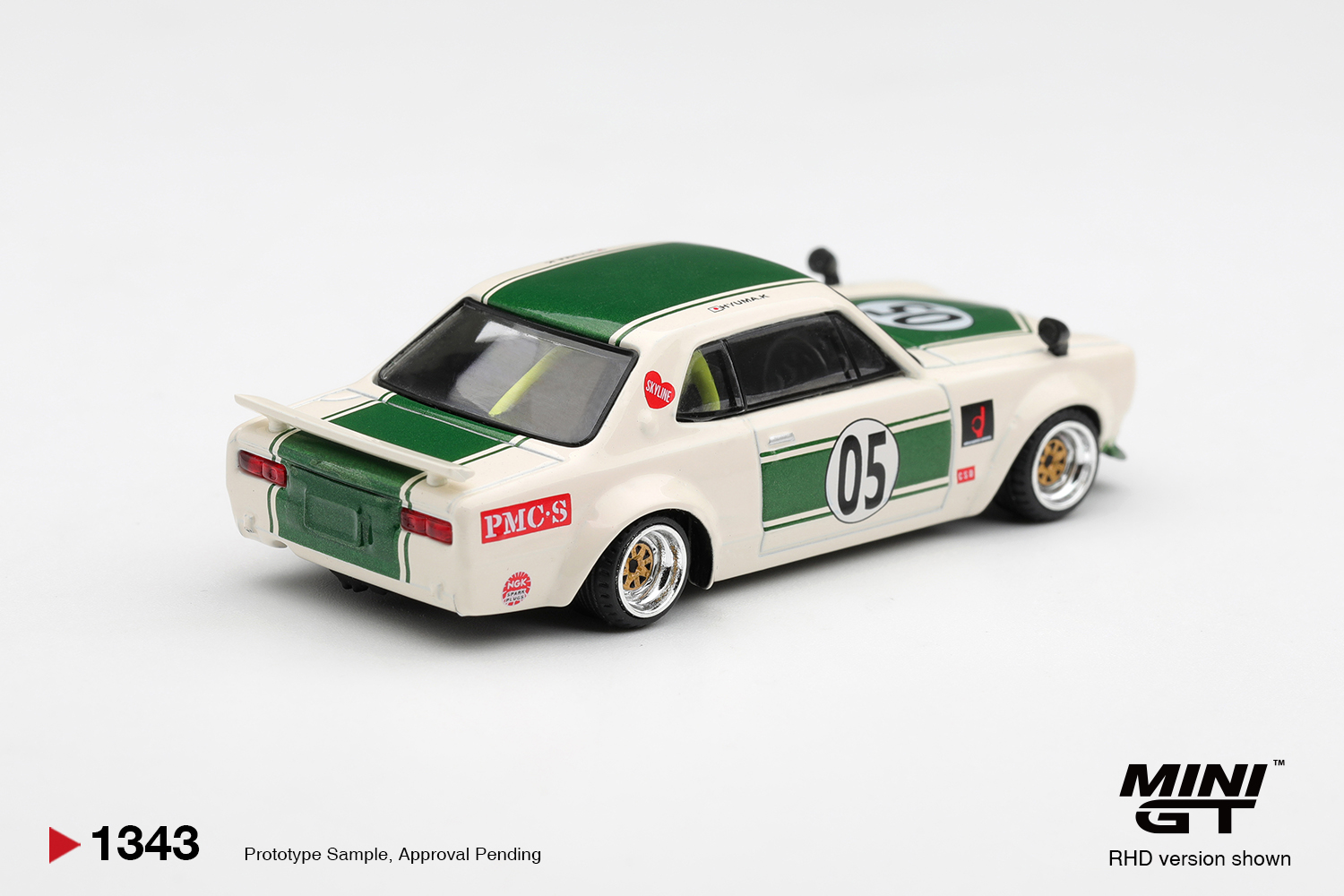 Mini GT 1343 1:64 NISSAN SKYLINE GT-R (KPGC10) LB-WORKS HAKOSUKA