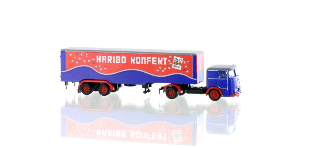 Minis LC3623 Büssing LU11-16 Sattelzug HARIBO Spur N 1:160