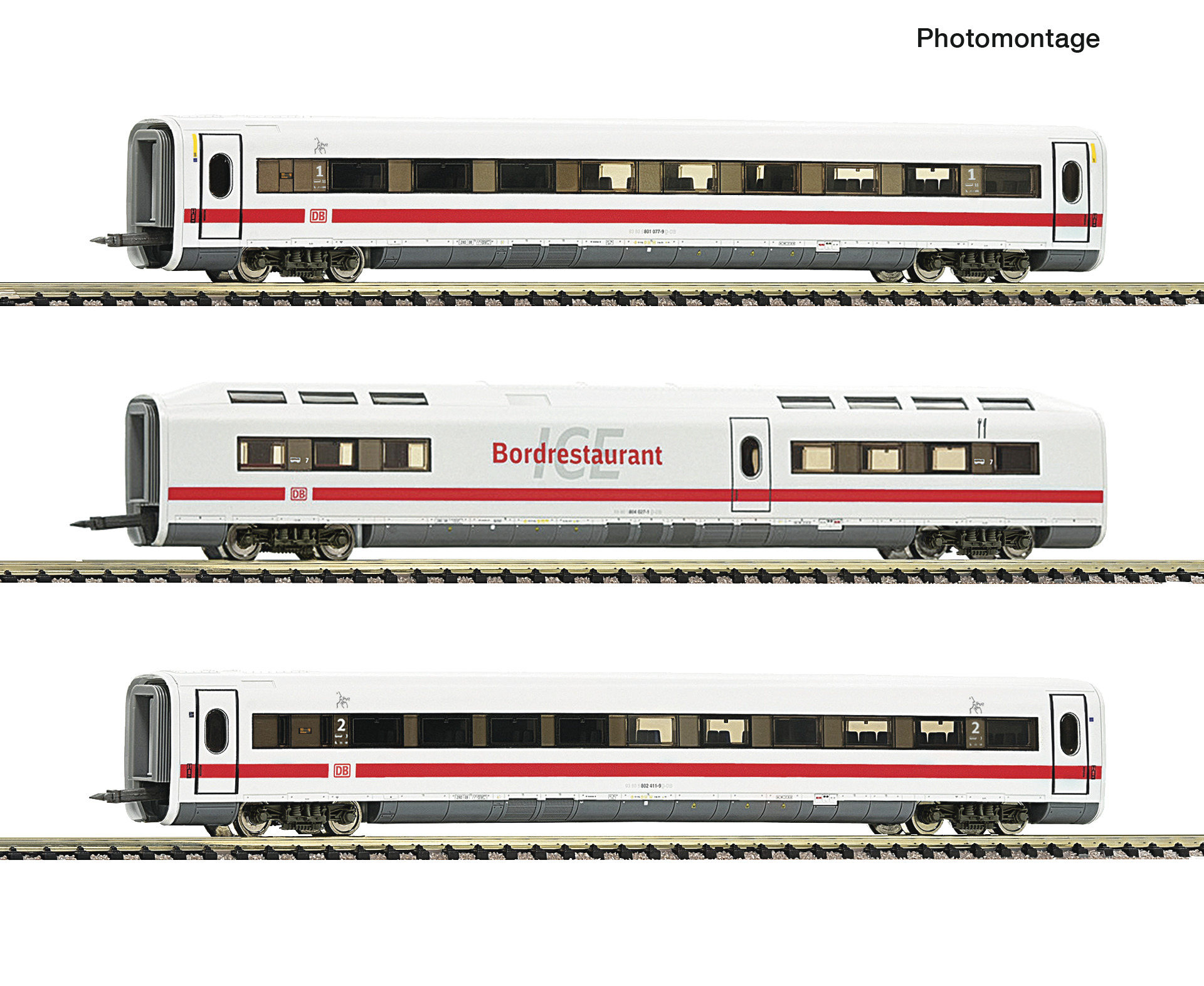 Fleischmann 7760014 3-tlg. Set: Ergänzungswagen ICE