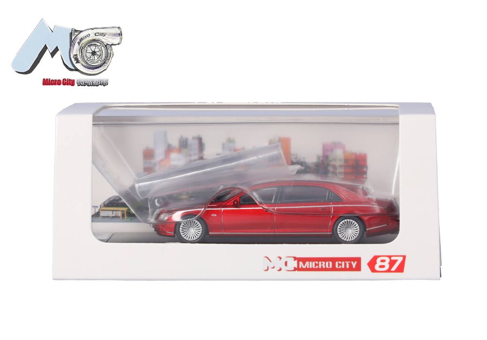 Herpa 87MC000025 MicroCity: Maybach 62S rot (2002-2013) 1:87 Spur H0