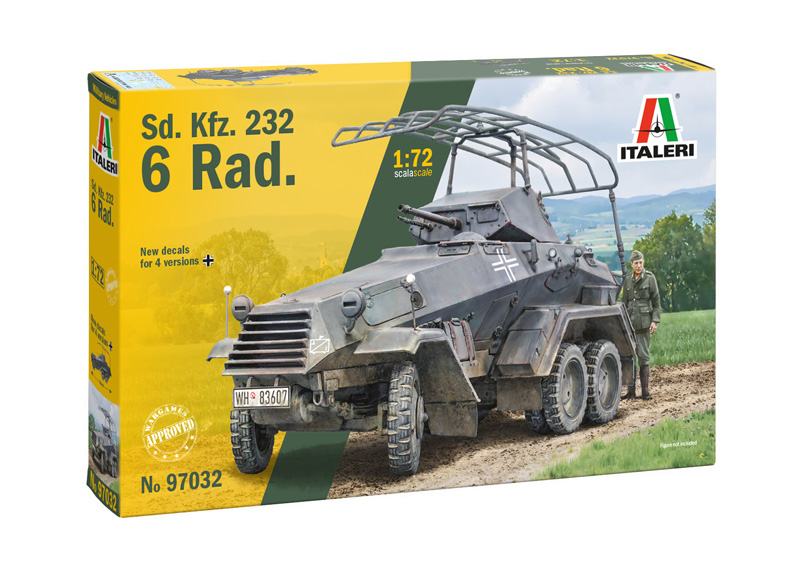 Italeri 97032 Sd. Kfz. 232 6 Rad. 1:72 Modellbausatz NEU OVP