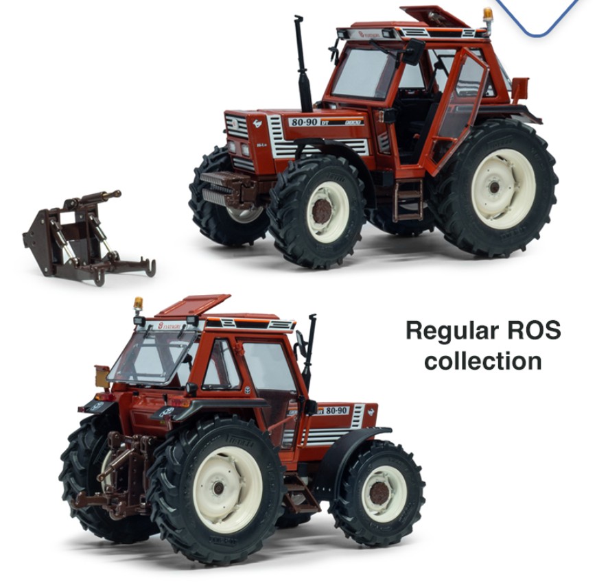 ROS 302464 FIAT 80-90 supercomfort cab 4WD lepre e Hi-Lo 1:32