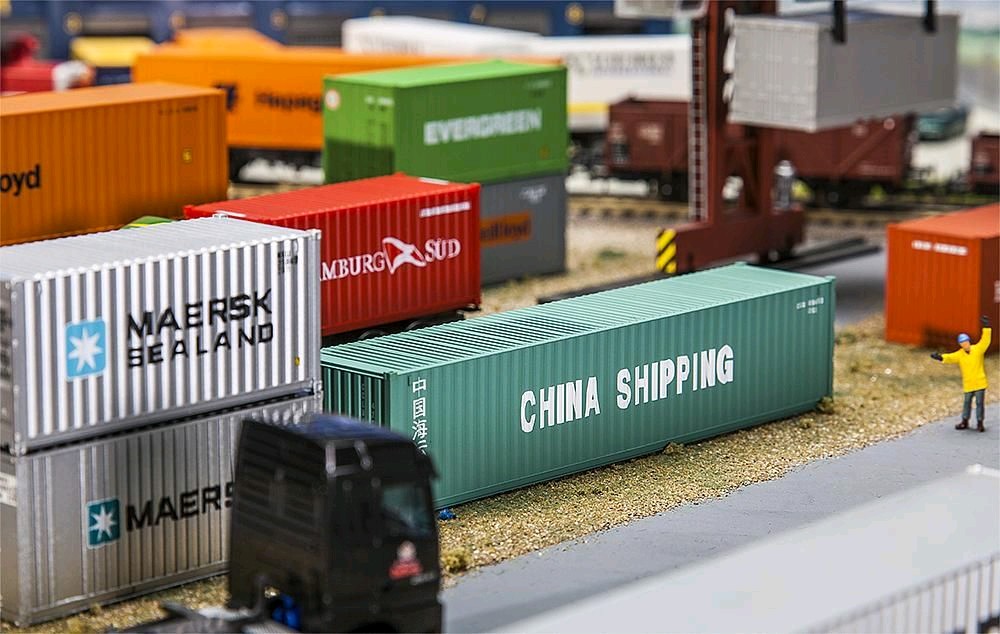 Faller 180844 40' Container CHINA SHIPPING 1:87 Spur H0 Neu OVP