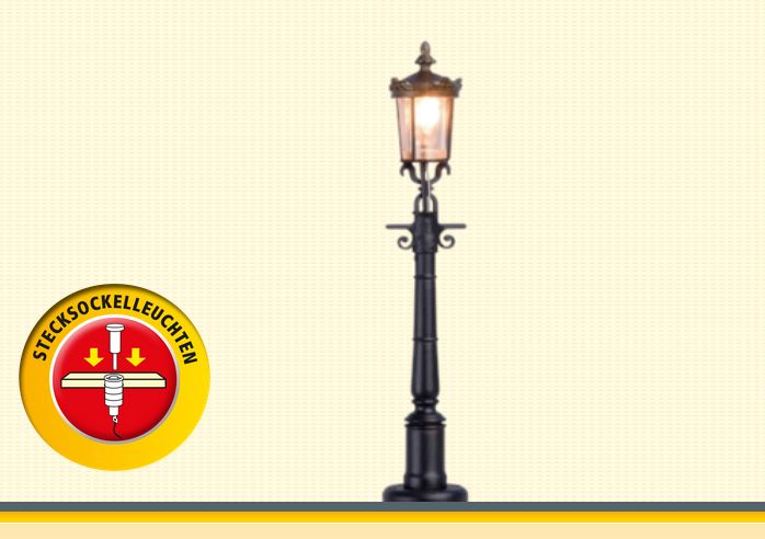 Brawa 84046 Gaslaterne, Stecksockel mit LED