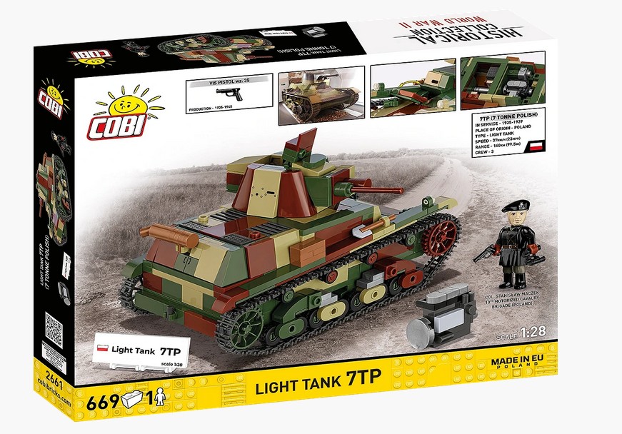 Cobi 2661 Light Tank 7TP 1:28 Modellbausatz Neu OVP