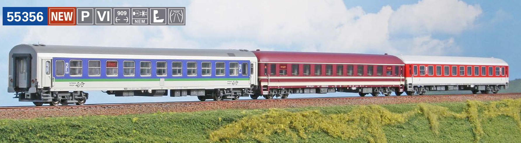 ACME 55356 European Sleeper - Set B 1:87 Spur H0 DC NEU OVP