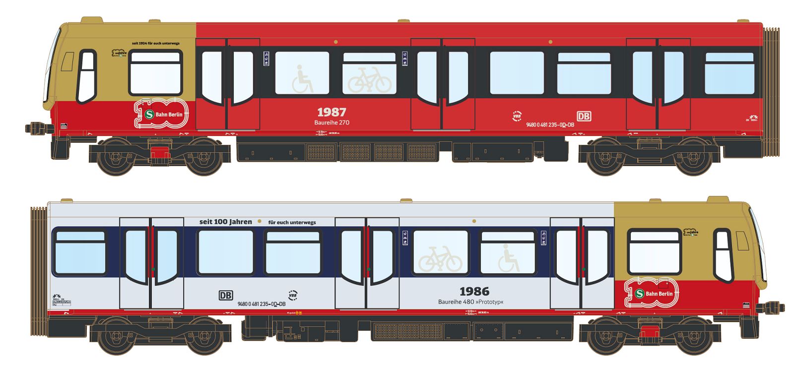 Lemke 90486 Standmodell BR 481 DBAG/S-Bahn Berlin Spur TT