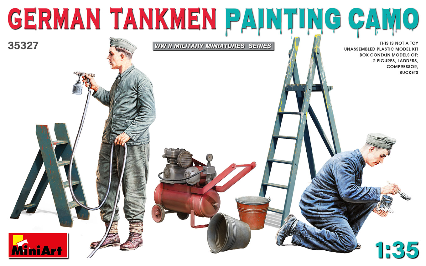 MiniArt 35327 Deutsche Panzerfahrer Lackierer 1:35 Bausatz Neu