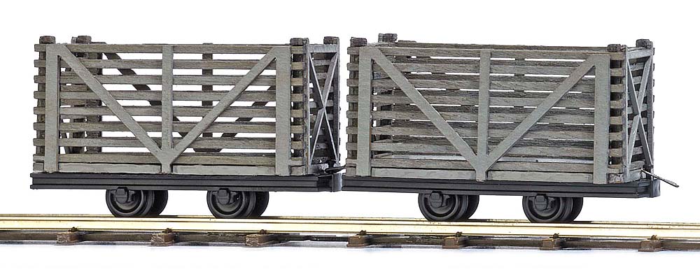 Busch 12214 Zwei Holztorfloren 1:87 Spur H0f Neu OVP