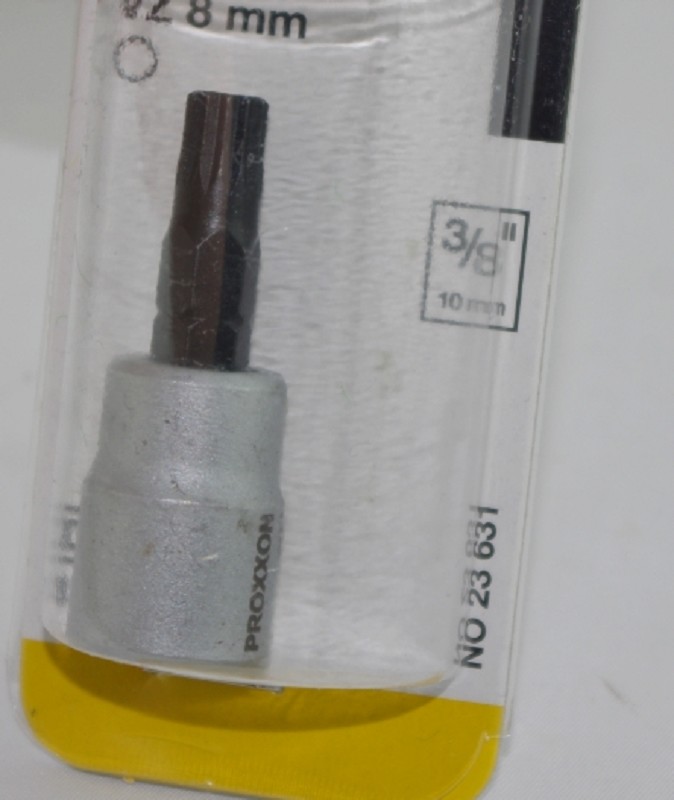 Proxxon 23631 3/8" Vielzahn-Einsatz VZ 8, 50 mm lang