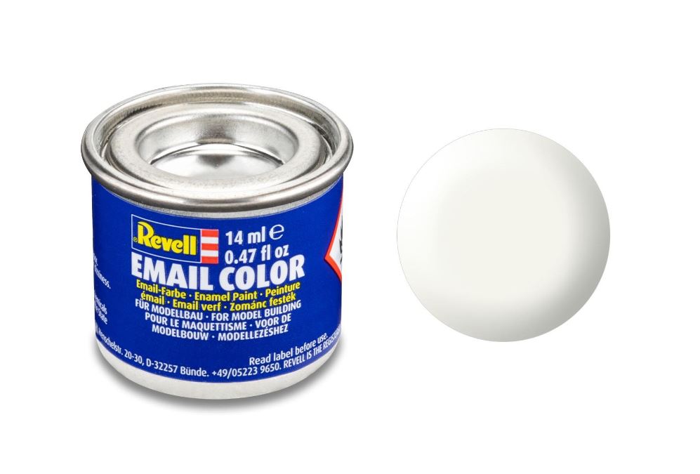 Revell 32301 Email Color weiß seidenmatt RAL 9010 14 ml-Dose Neu