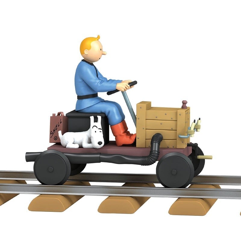 Tim & Struppi TINTIN 29959 Draisine 1:24 Standmodell Neu OVP