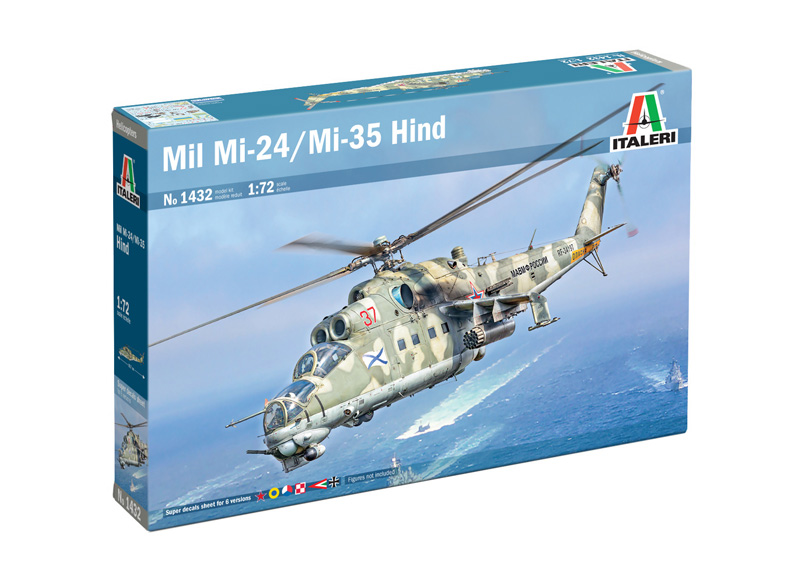Italeri 1432 Mil Mi-24/Mi-35 Hind 1:72 Modellbausatz Neu OVP
