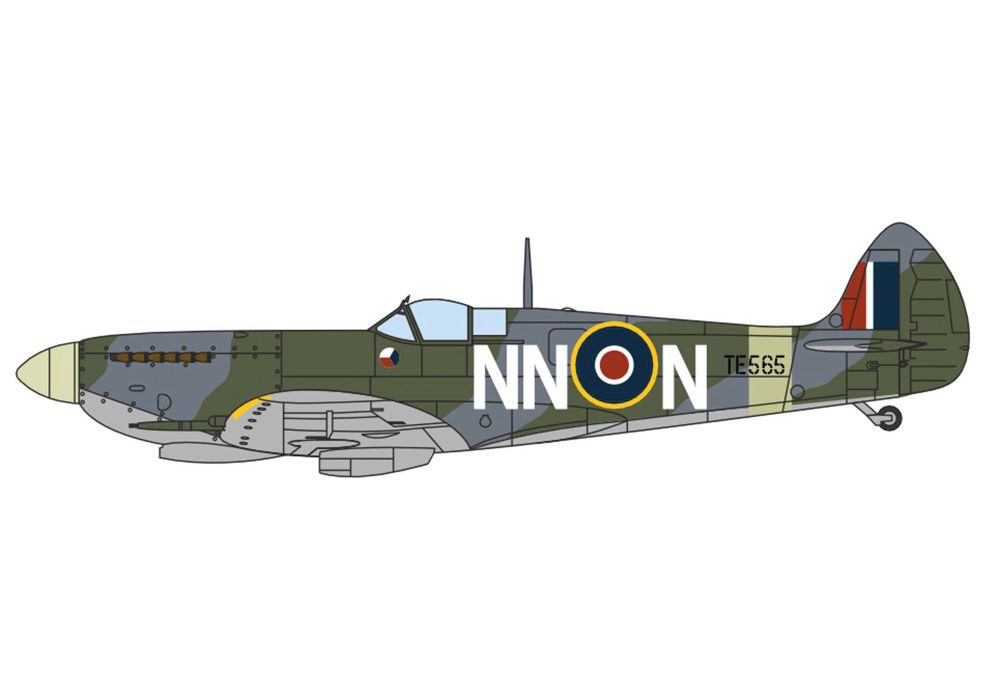 Herpa 81AC123 Spitfire IXE - RAF No.310 (Czech) Sqn. Manston 1:72