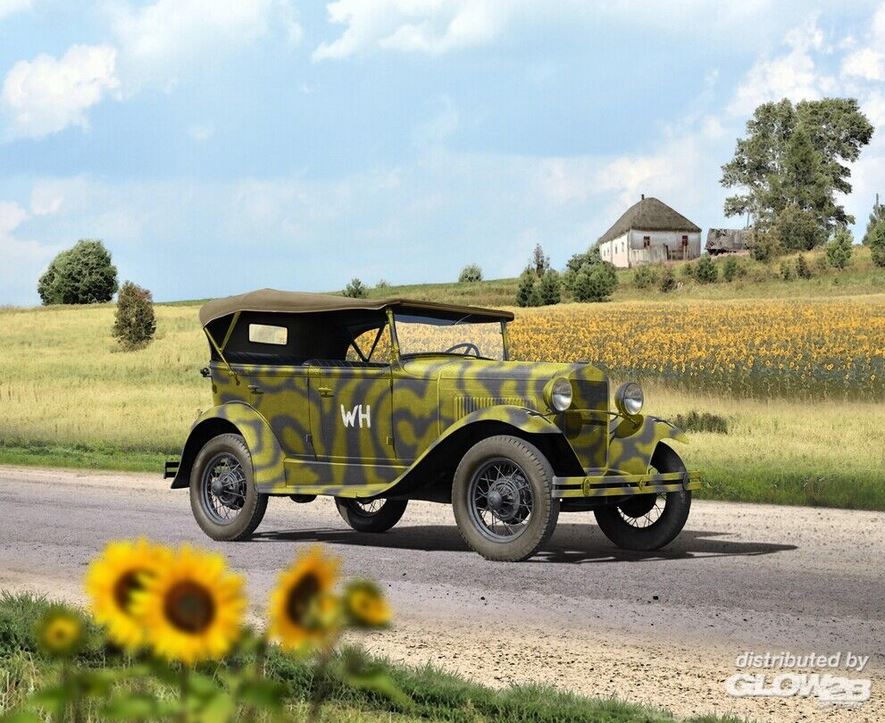 ICM 24053 GAZ-A in German Service 1:24 Modellbausatz Neu OVP