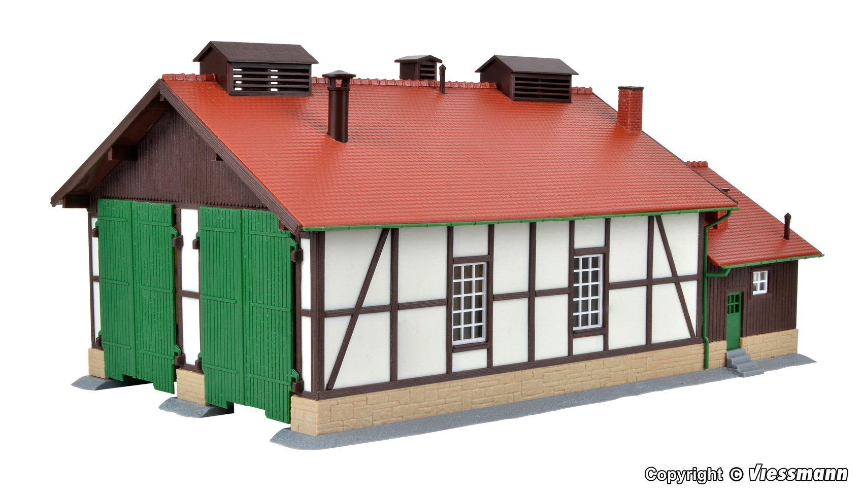 Kibri 39438 Lokschuppen zweiständig 1:87 Spur H0 Bausatz Neu