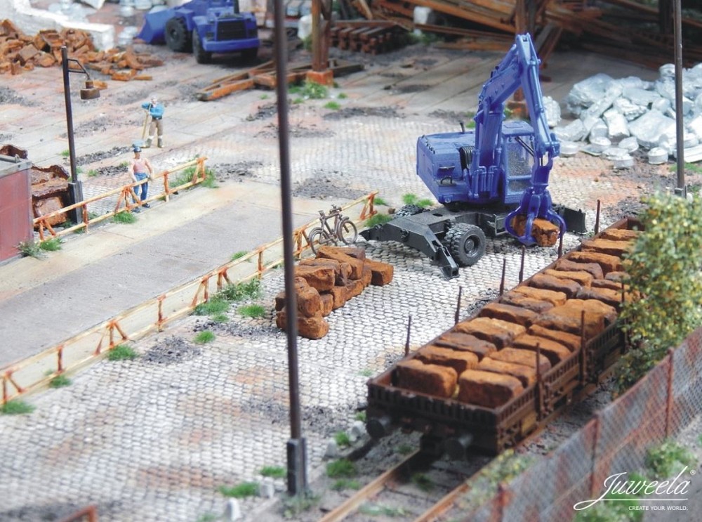 Juweela 28193 Schrottballen rostig Echtrost, 60x (Miniatur)