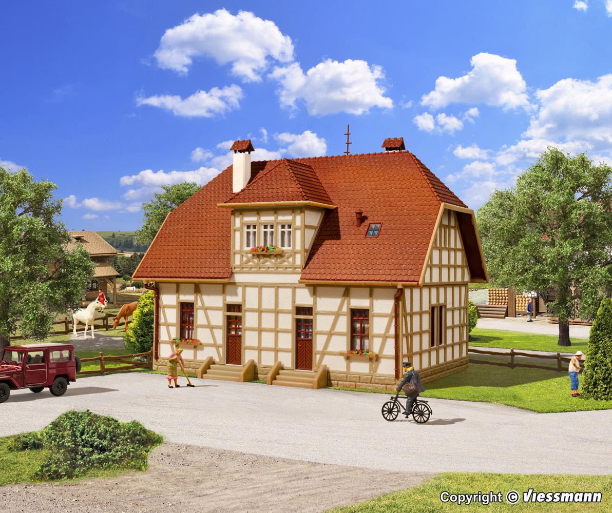 Vollmer 43654 Fachwerk-Siedlungshaus 1:87 Spur H0 Bausatz Neu